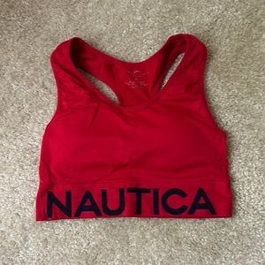 Standout red sports bra